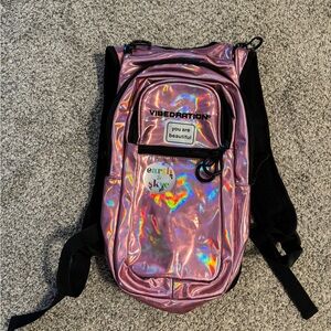 Pink vibedration rave backpack